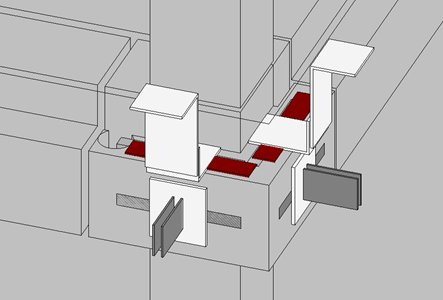 Detaljkomponenter - Illustrasjon fra Revit-modell (Nordplan AS)