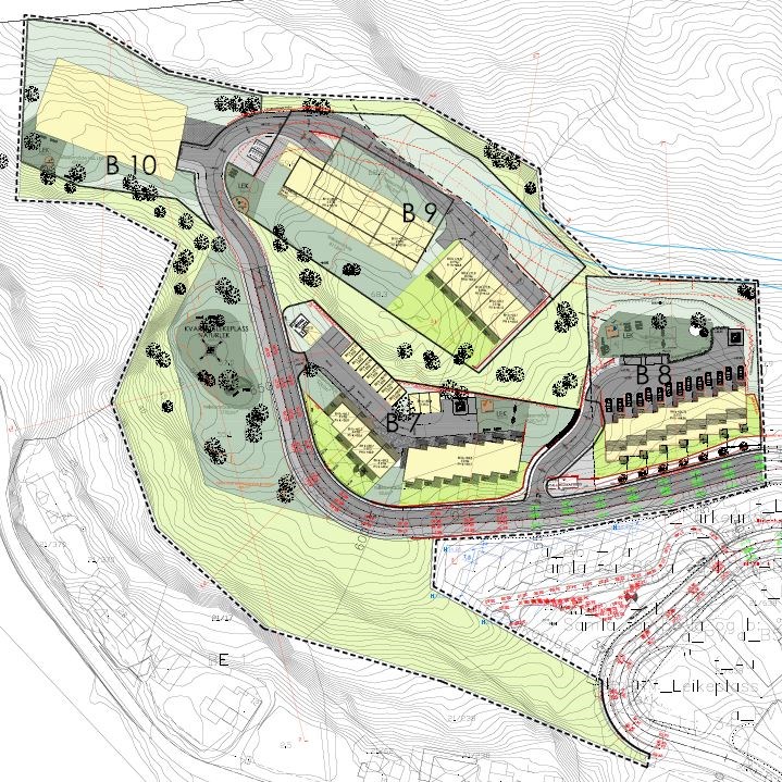 Illustrasjonsplan av Bo-Arkitekter AS