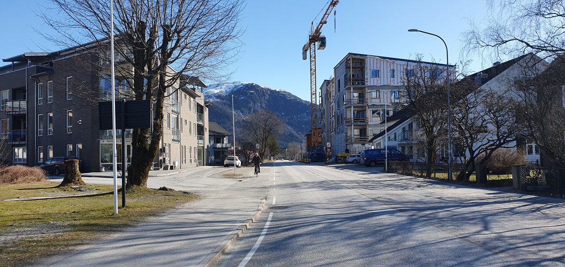 Prosjektet sett frå Angedalsvegen