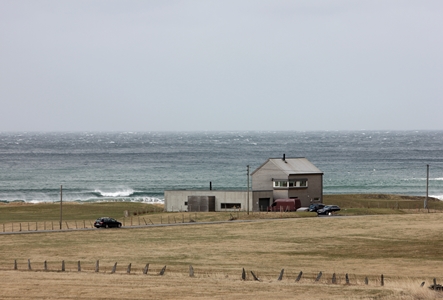 Huset med utsikt ut mot havet